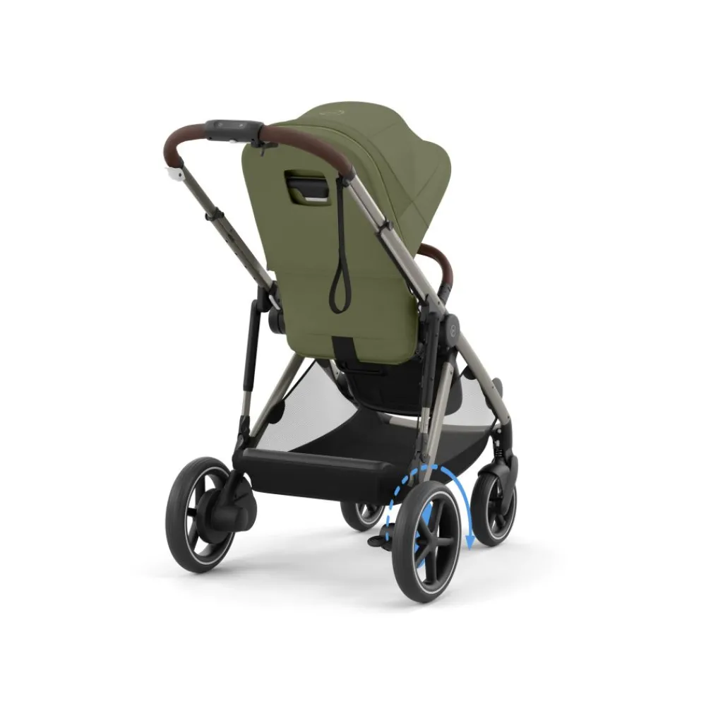 Cybex eGazelle S, TPE, Moss Green Khaki, Barnevogn Clearance