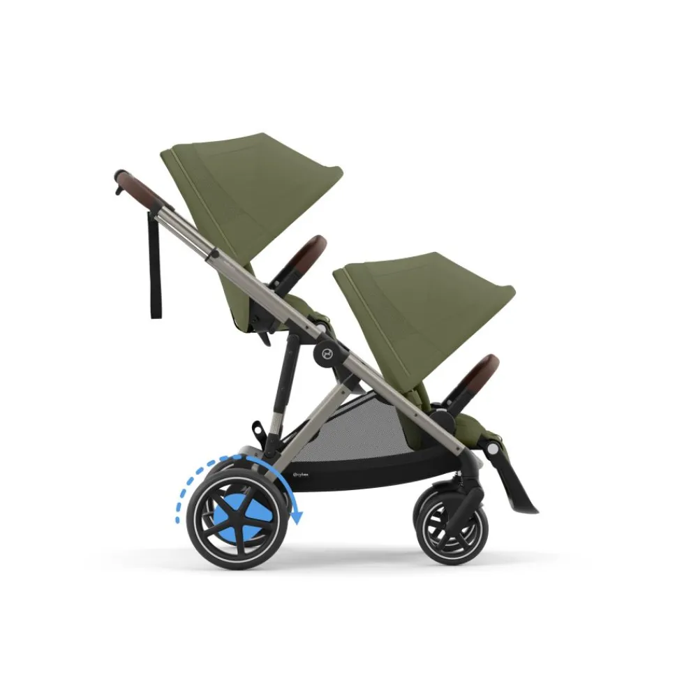 Cybex eGazelle S, TPE, Moss Green Khaki, Barnevogn Clearance
