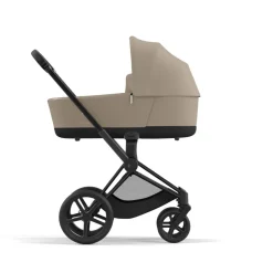 Cybex e-Priam, Matt Black/Cozy Beige, Komplett barnevogn Clearance