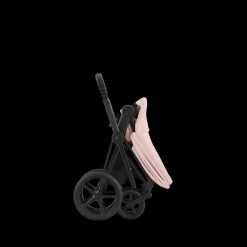 Cybex e-Priam, Matt Black/Peach Pink, Komplett barnevogn