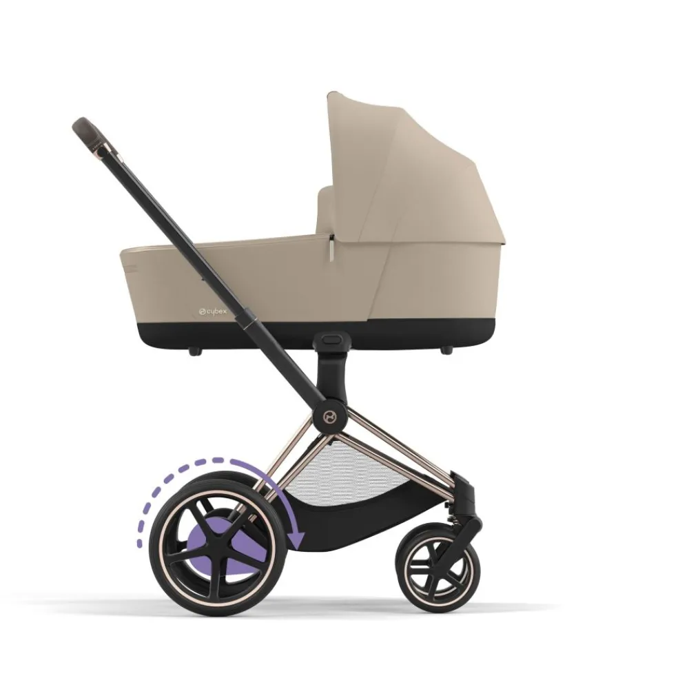Cybex e-Priam, Rose Gold/Cozy Beige, Komplett barnevogn Discount