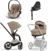 Cybex Priam, Rosegold, Cozy Beige + Cloud T, Cozy Beige og Base T, Pakketilbud Sale