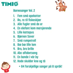 Disc Set 2, TIMIO, Tall, Barnesanger, Sjødyr, Former og Frukt Hot