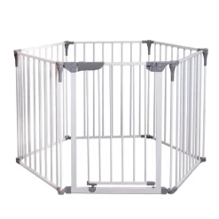 Dreambaby Sikkerhetsgrind 3i1 m/6 seksjoner, hvit