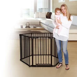 Dreambaby Sikkerhetsgrind 3i1 m/6 seksjoner, sort Clearance