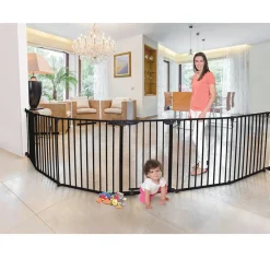 Dreambaby Sikkerhetsgrind 3i1 m/6 seksjoner, sort Clearance