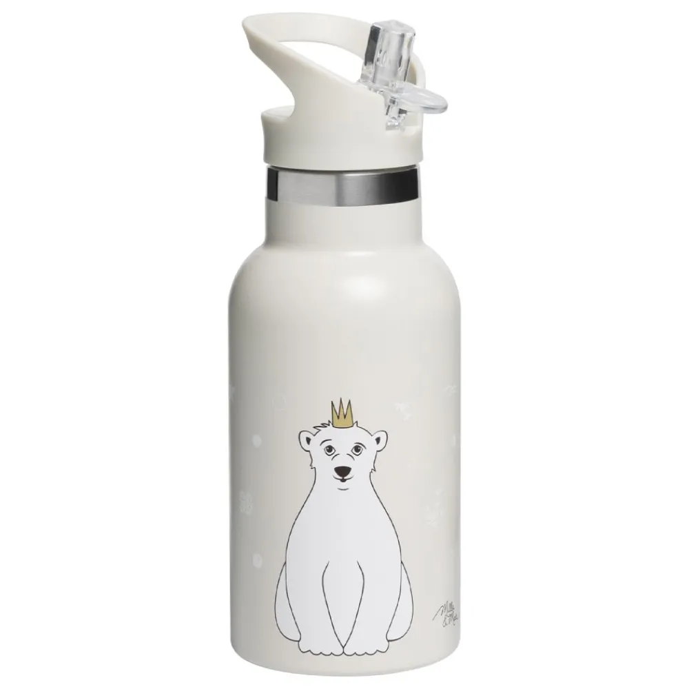 Milla & Max Drikkeflaske 350 ml, Milla&Max, Isbjørn, Rainy Day Outlet