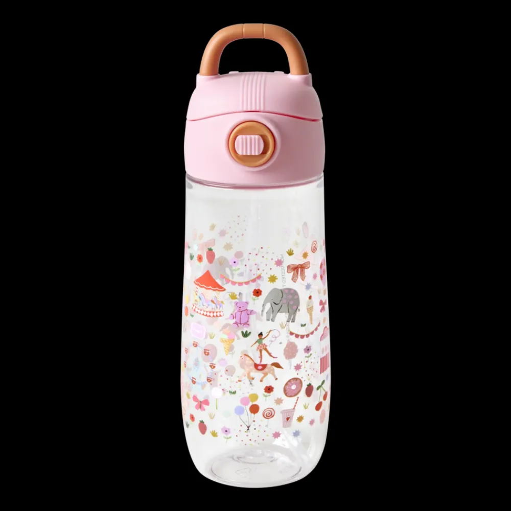 Rice Drikkeflaske 550 ml, Rosa karnevalmotiv, Sale