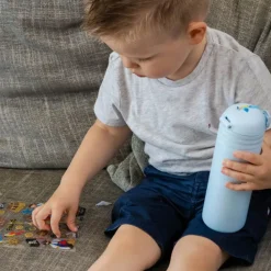 Drikkeflaske, IZY Kids, Blue Machines, 350 ml Hot