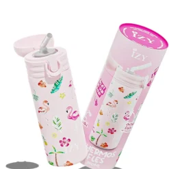 Drikkeflaske, IZY Kids, Pink Flamingo, 350 ml
