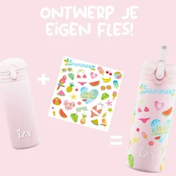Drikkeflaske, IZY Kids, Pink Summer, 350 ml Sale