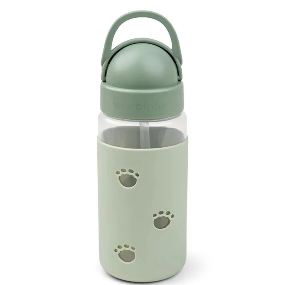Done By Deer Drikkeflaske med sugerør 350 ml, , Easy-Grip, Elphee Green Discount