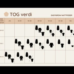 Easygrow Nattpose, Knopp Stone, 3-18 mnd Sale