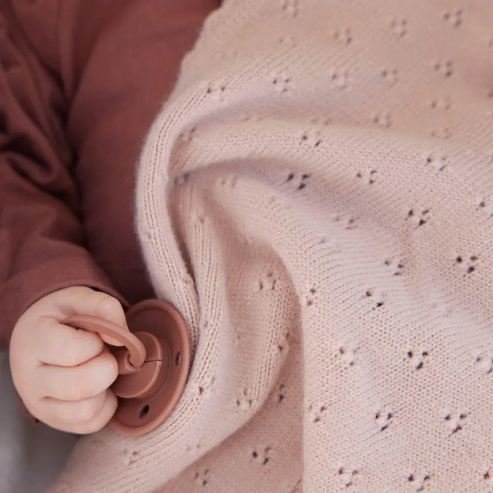 Elodie Teppe Pointelle, Blushing Pink Hot