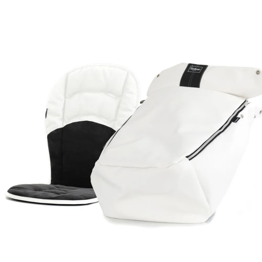 Emmaljunga Kjørepose, Lounge White, Ergo Hot