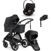 Emmaljunga Sento Pro Urban Ergo+, All Black + Cloud G inkl. Base Best
