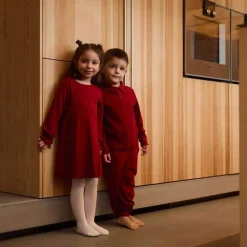 Gullkorn Eno Kjole, Design, Dyp Rød Discount