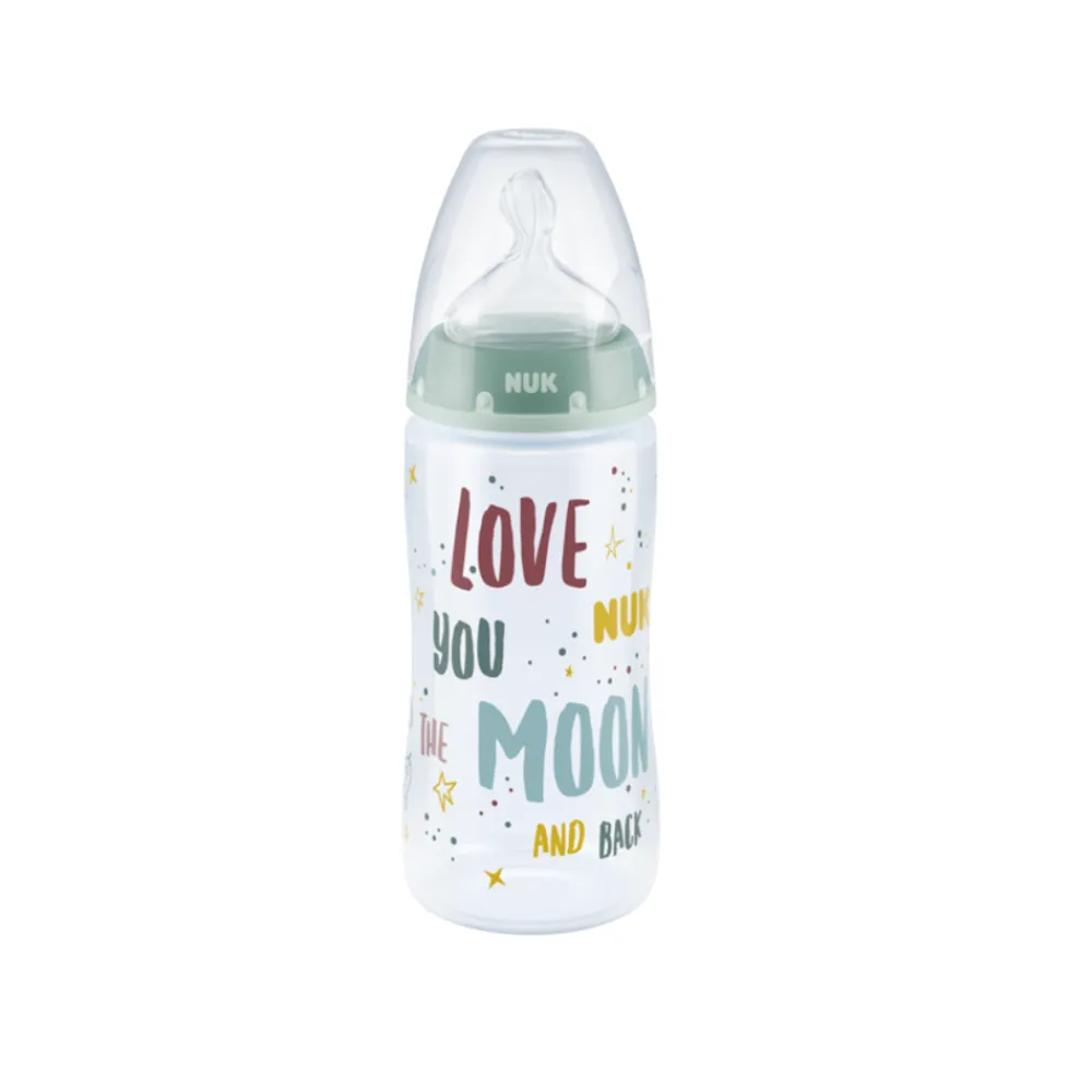 Flaske 300 ml, NUK, Family Love, Temperature Control, Green Best
