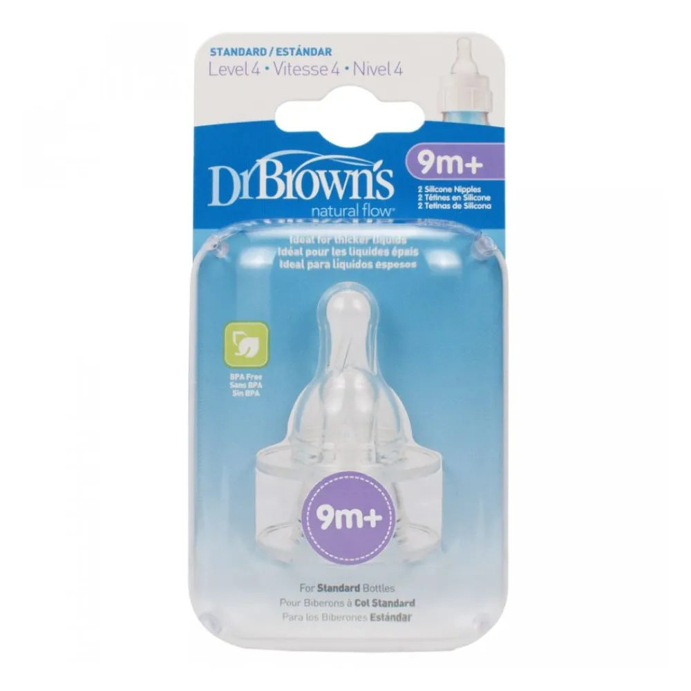 Flaskesmokk, Dr.Brown, Standard, Str 4, 9 mnd+ New