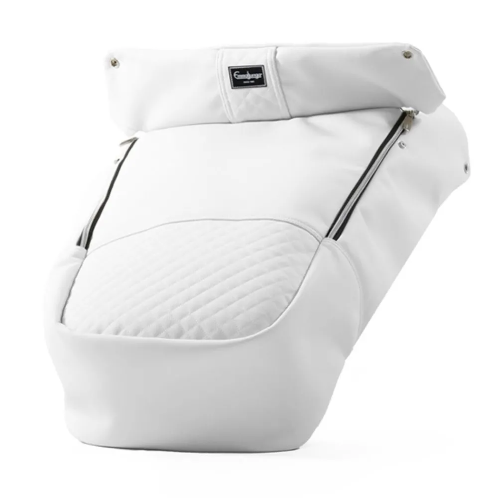 Emmaljunga Fottrekk, , ERGO/FLAT, LUX White Leath. Best