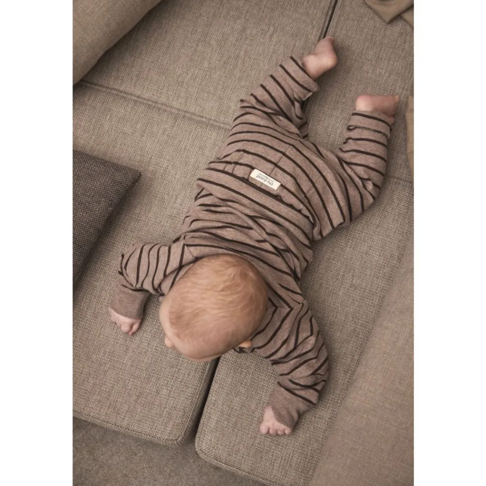 Genser, EnFant, LS Stripe, Pine Bark Discount
