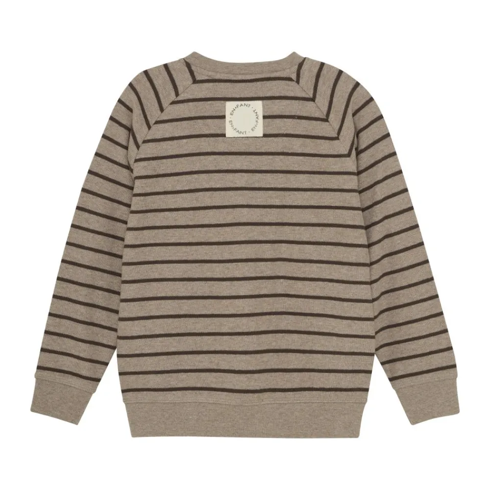 Genser, EnFant, Stripe, Pine Bark Best