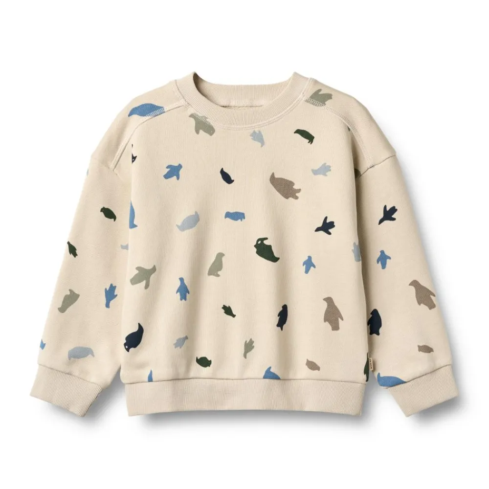 Wheat Genser, , Sandro, Offwhite Penguins Clearance