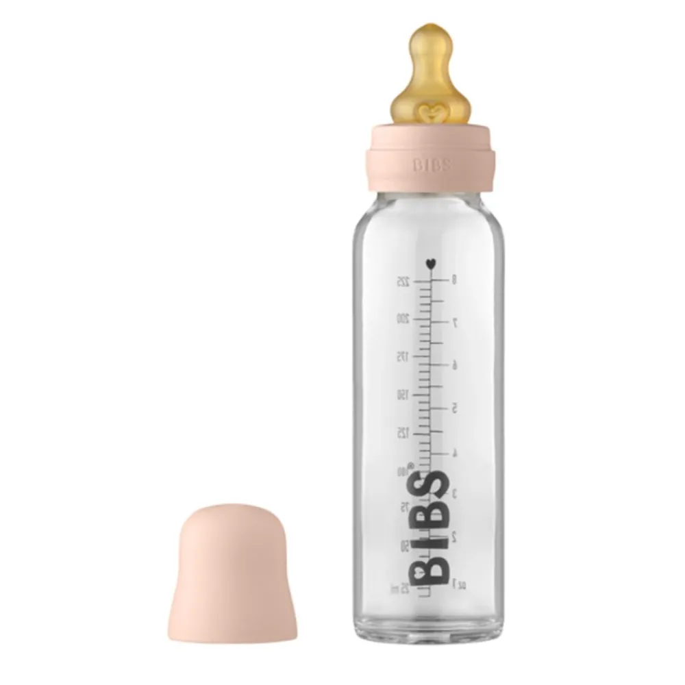 Bibs Glassflaske, , Latex, 225ml, Blush