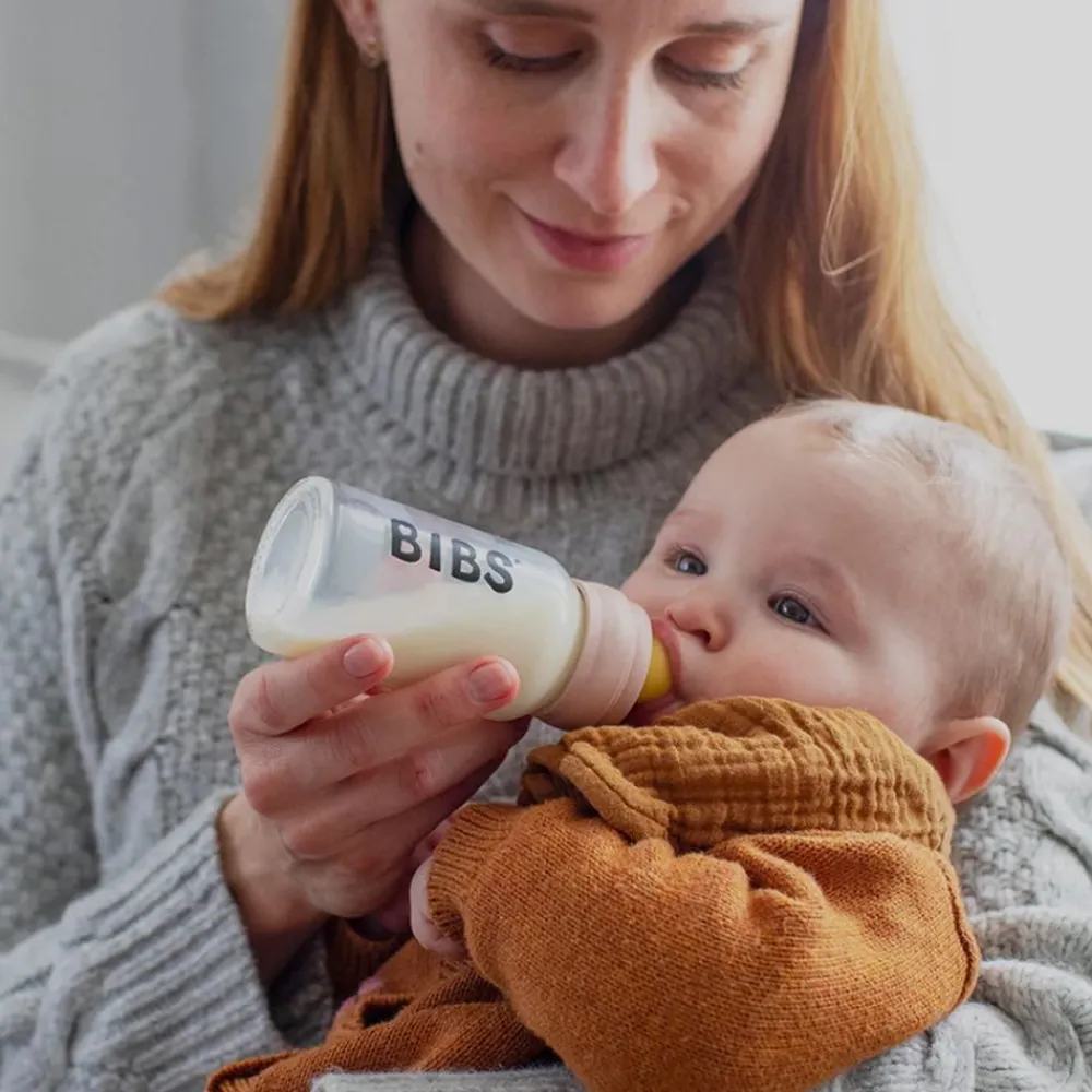 Bibs Glassflaske, , Latex, 225ml, Blush