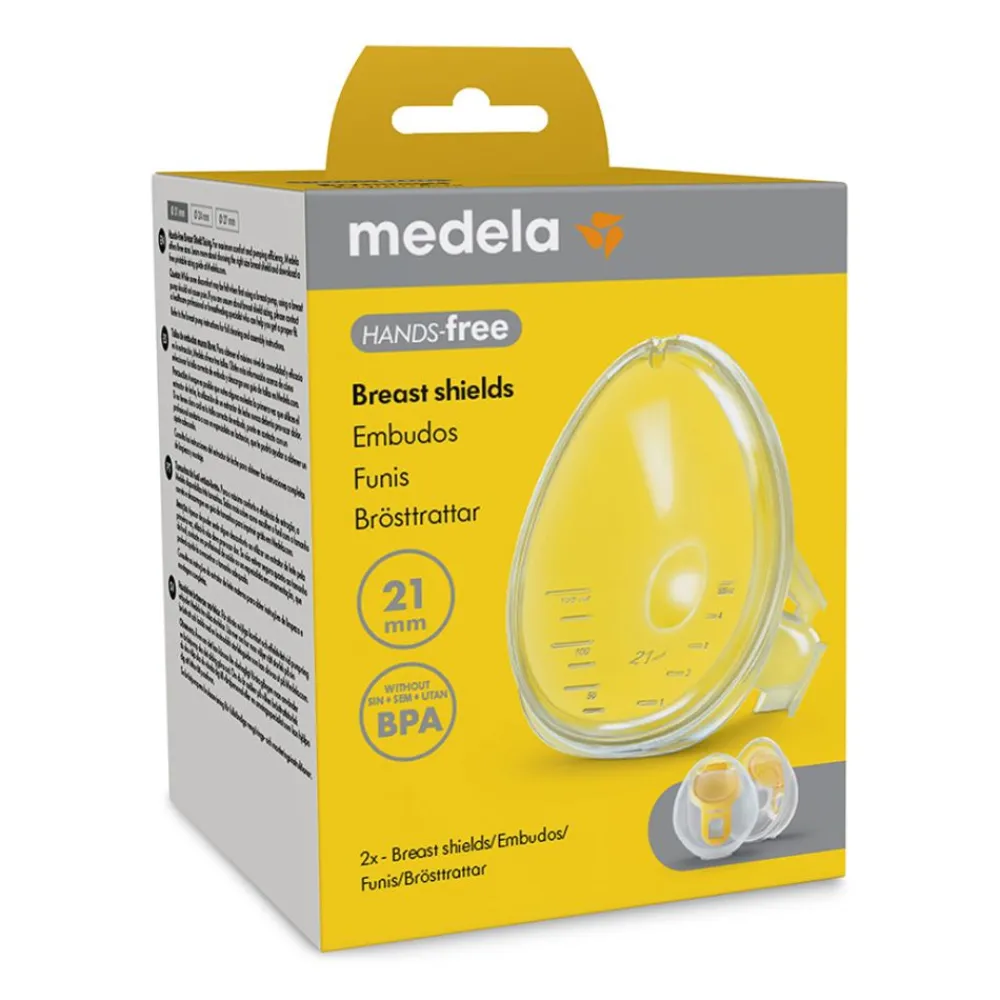 Medela Hands-free Breast Shield, , 21 mm, 2stk Outlet