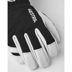 Hestra Hansker, , Army Leather Heli Ski Jr, Sort