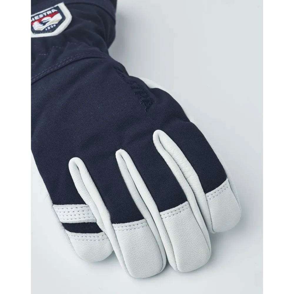 Hestra Hansker, , Army Leather Heli Ski Jr, Navy New