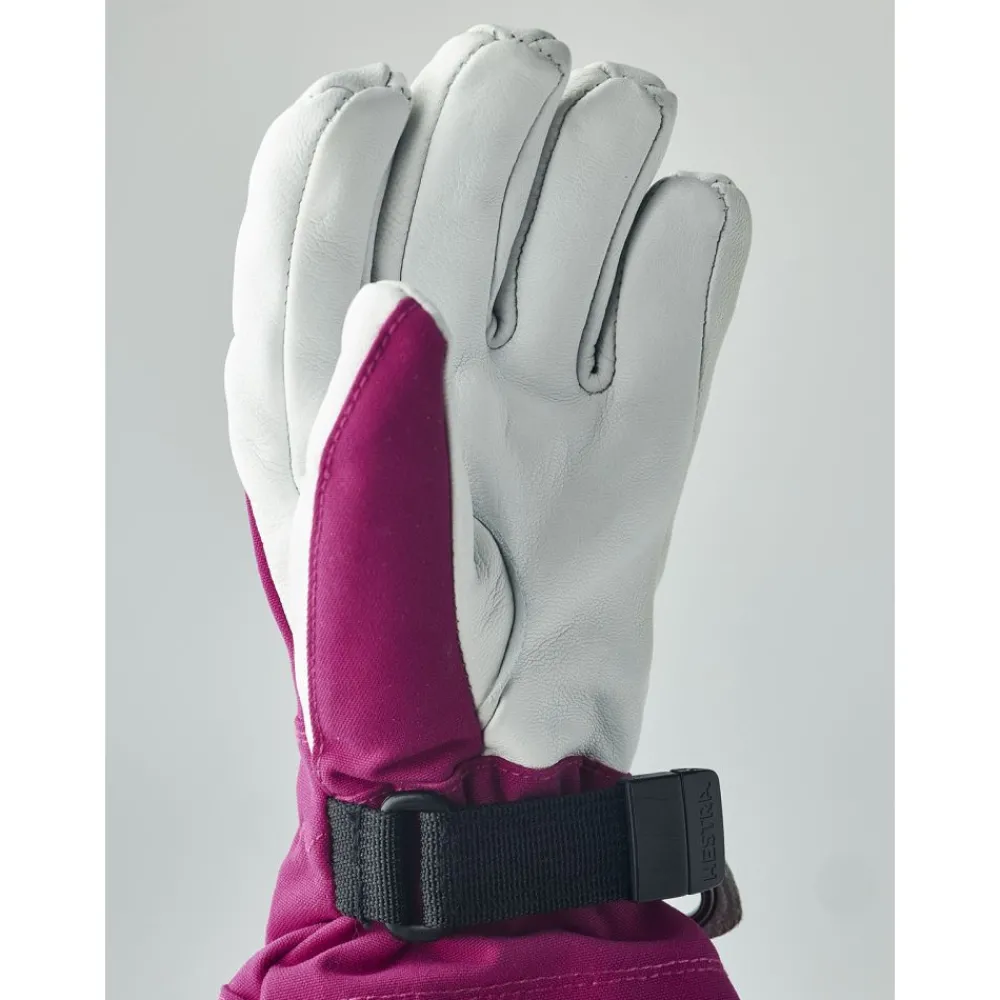 Hestra Hansker, , Army Leather Heli Ski Jr, Fuchsia Best