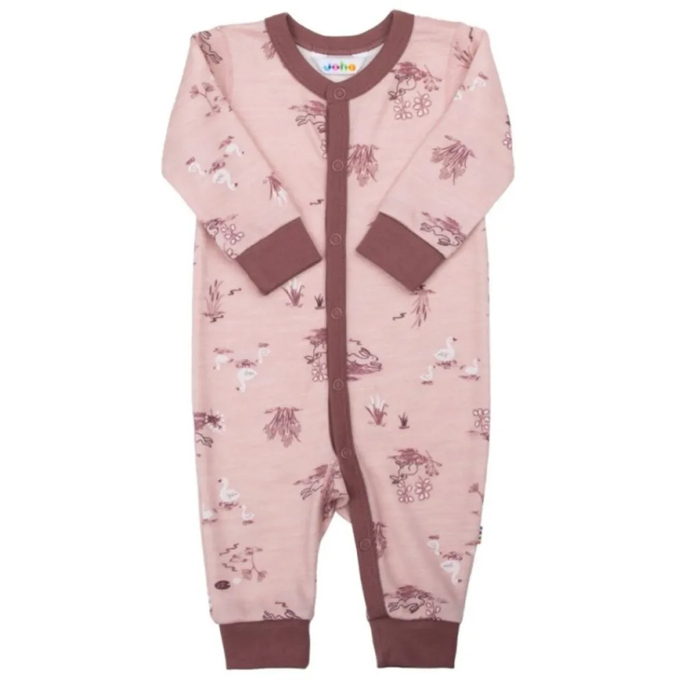 Joha Heldress, , Ull/Bambus, Gås, Light Pink