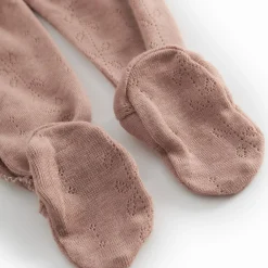 Marmar Heldress m/fot, , Wool Pointelle, Rubetta, Burnt Rose Best