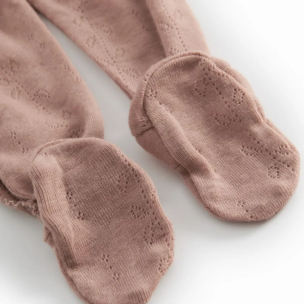 Marmar Heldress m/fot, , Wool Pointelle, Rubetta, Burnt Rose Best