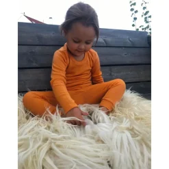 4ME Helledussen, langermet ullbody, golden ochre Outlet