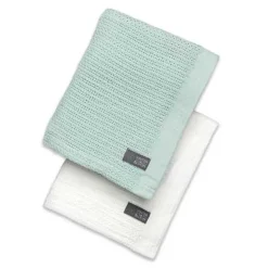 Helseteppe, Vinter & Bloom, 2pk, Bright White/Sage Green Clearance