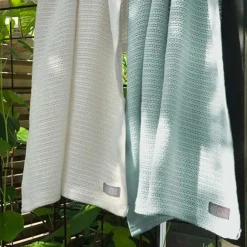 Helseteppe, Vinter & Bloom, 2pk, Bright White/Sage Green Clearance