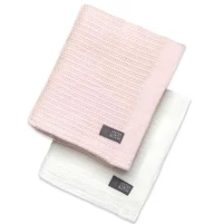 Helseteppe, Vinter & Bloom, 2pk, Bright White/Baby Pink Hot