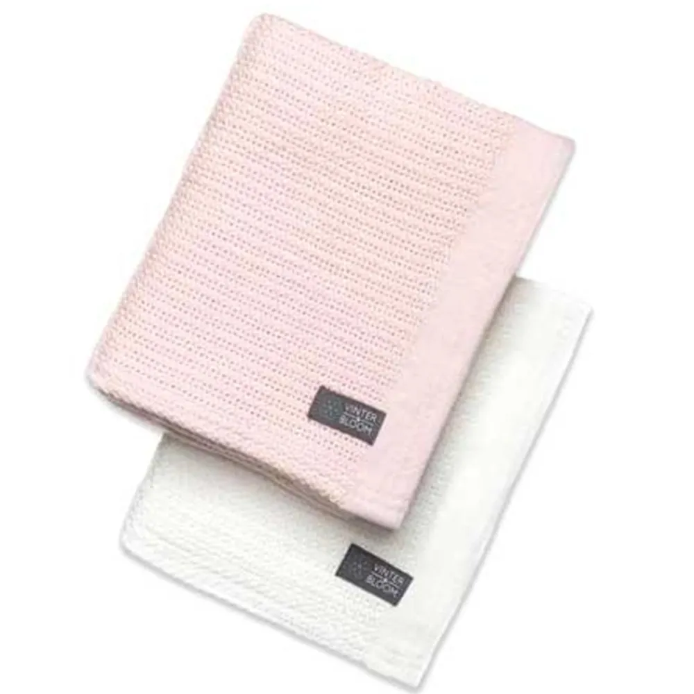 Helseteppe, Vinter & Bloom, 2pk, Bright White/Baby Pink Hot