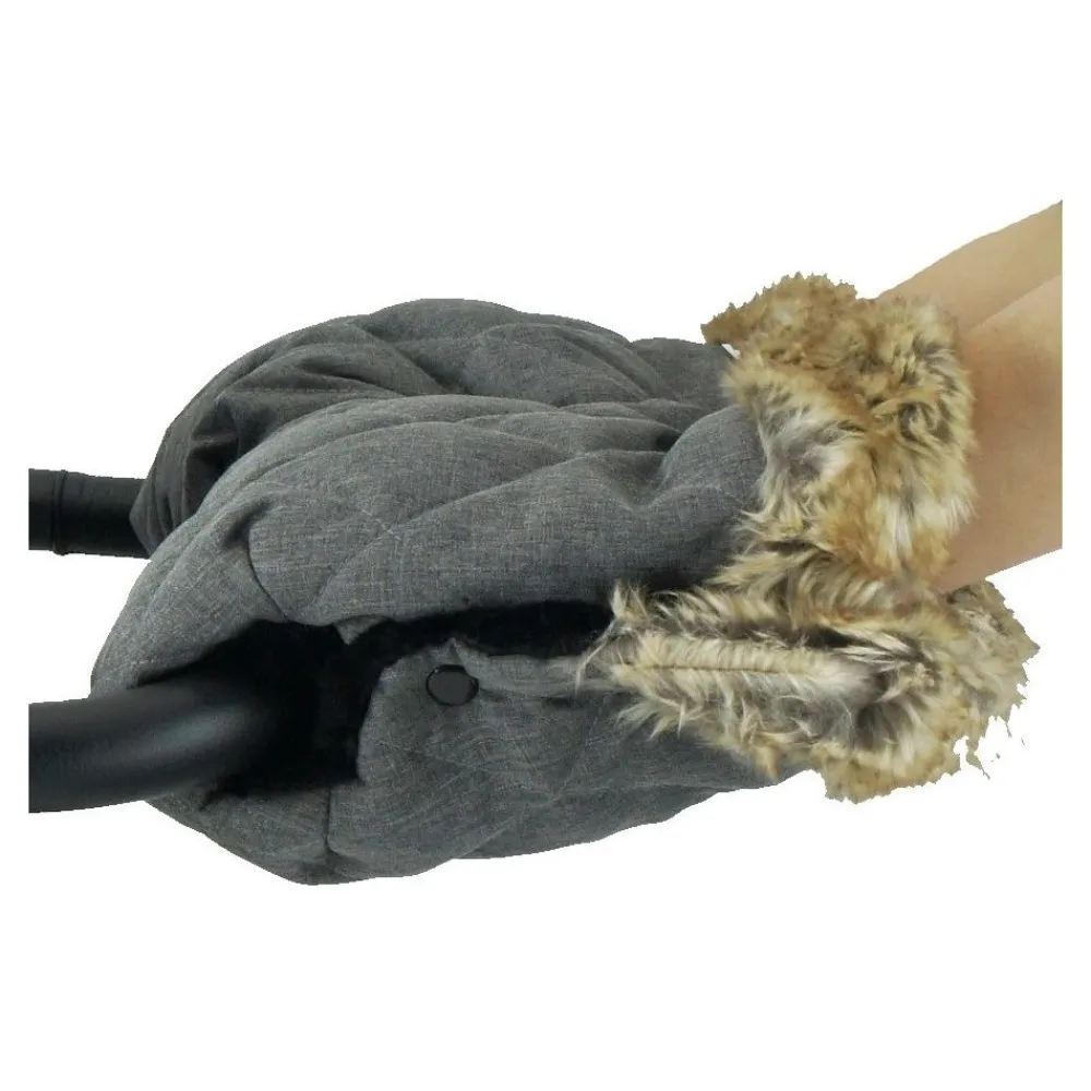 4ME Håndvarmer, , Grey Melange, Squares Fur Hot