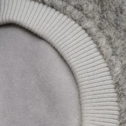 Huttelihut Balaclava Ull/Alpaca Pompoms,, Medium Grey Melange Clearance