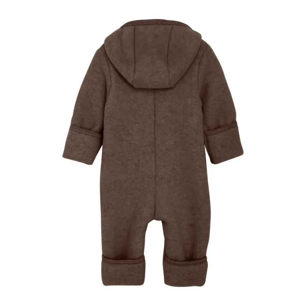 Huttelihut Heldress Ull/Fleece, Brown Melange Clearance