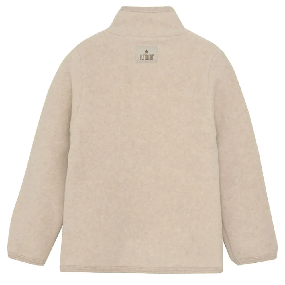 Huttelihut Jakke, , Cotton Fleece, Camel Melange Hot