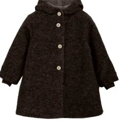 Huttelihut Jakke, , Hood Wool w. Lining, Dark Brown Melange Online