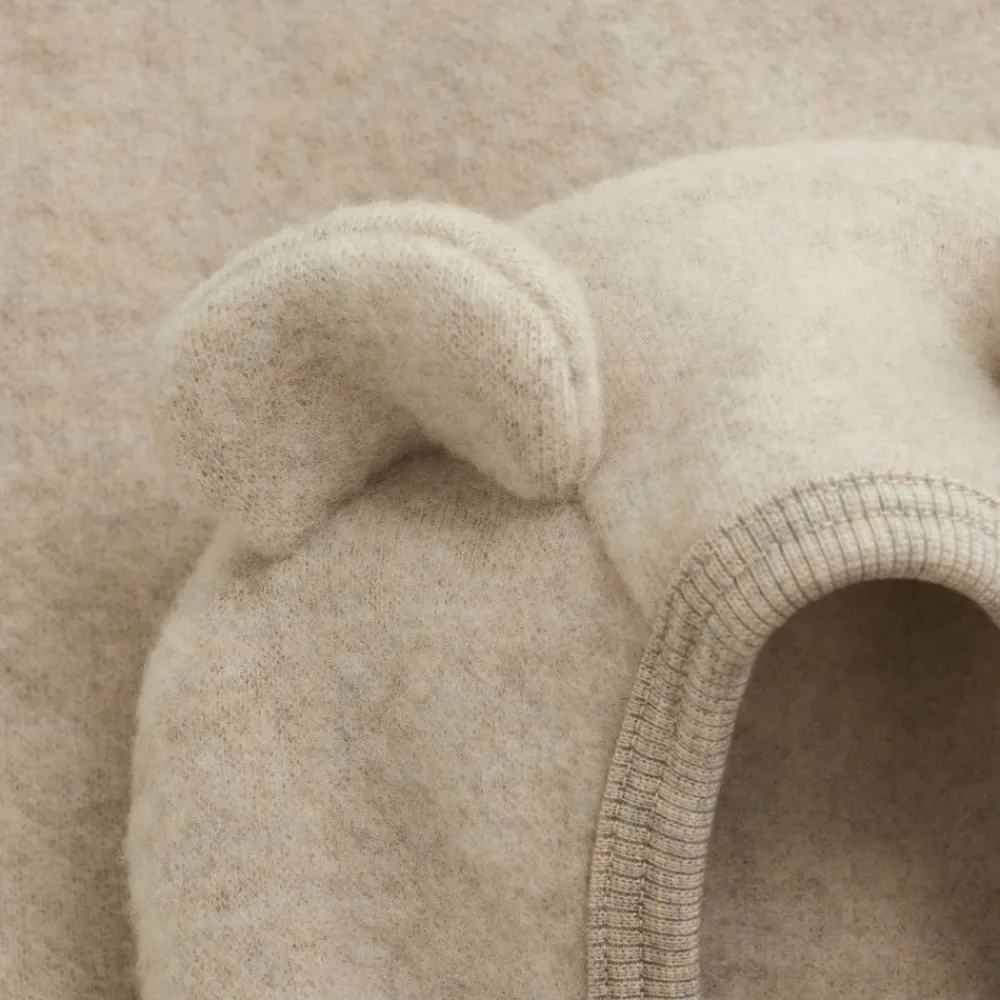 Huttelihut Jakke, , Ull/Fleece, Camel Melange Hot