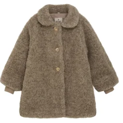 Huttelihut Jakke, , Wool Teddy w. Lining, Camel Melange Sale