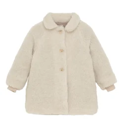 Huttelihut Jakke, , Wool Teddy w. Lining, Cement Best