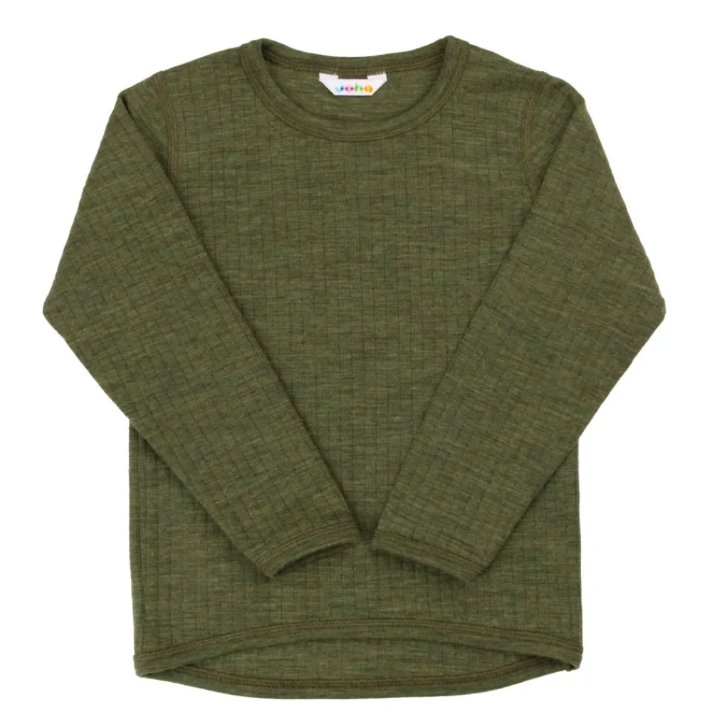 Joha Genser Merinoull, Colorful, Drk. Olive Discount